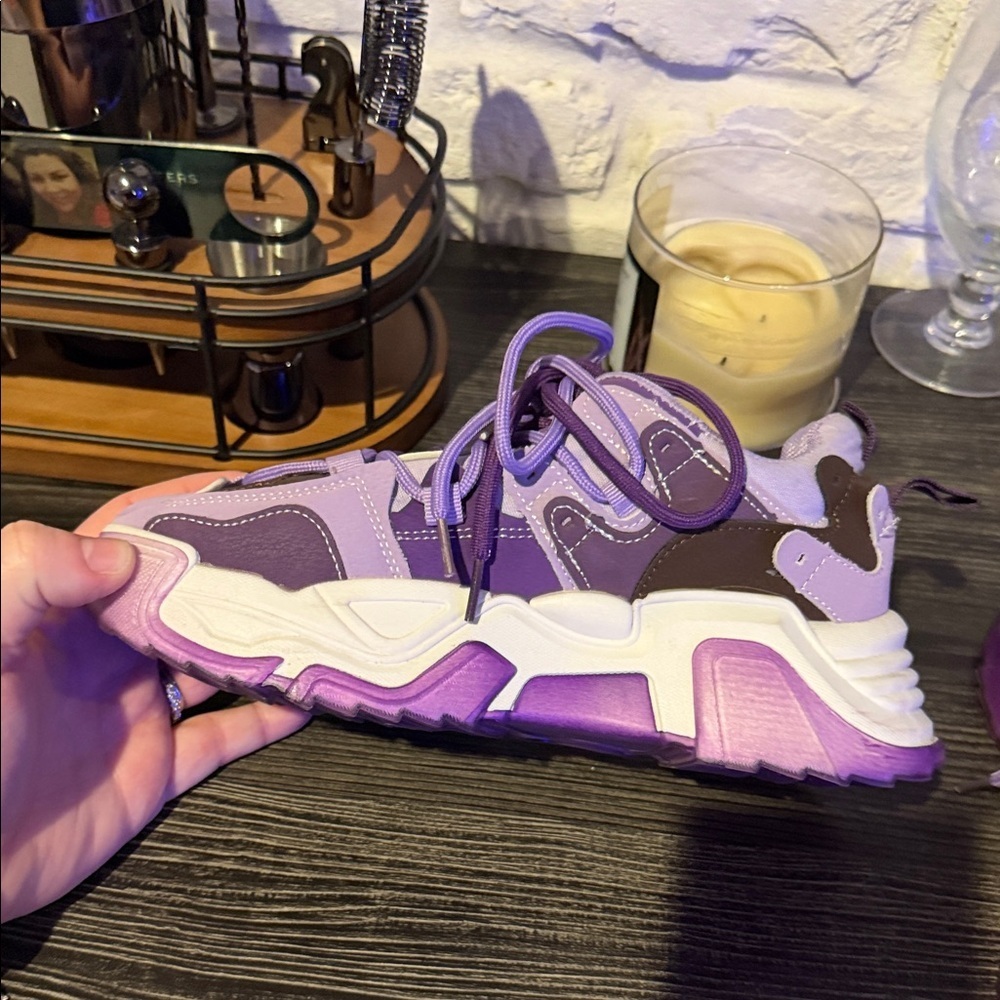 Women's Purple Sneakers - Picture 6 of 8